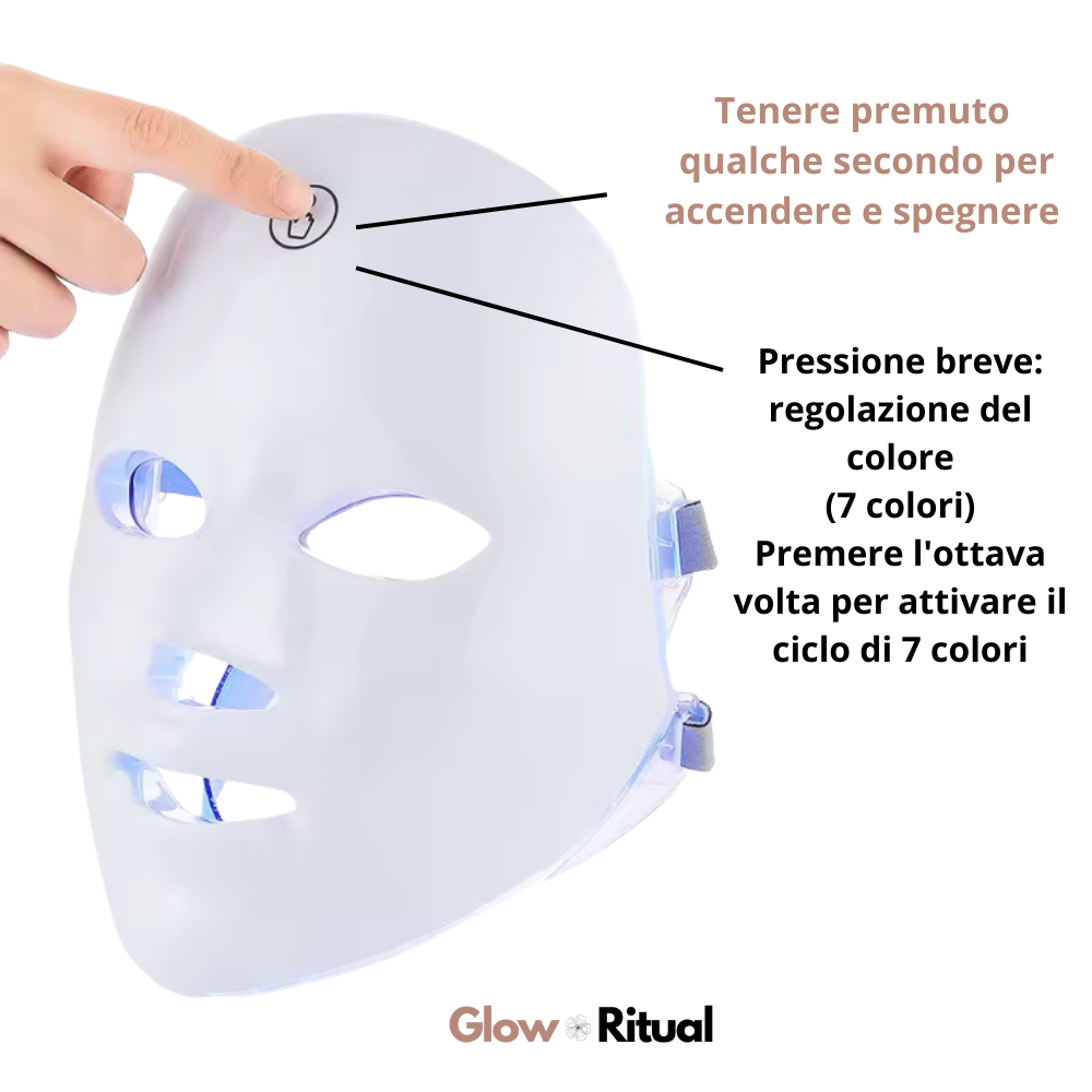 MASCHERA LED VISO